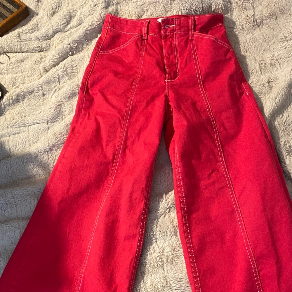 Maeve pink flare jeans 27 tall